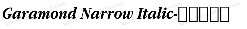 Garamond Narrow Italic字体转换